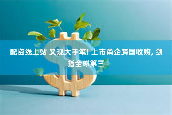 配资线上站 又现大手笔! 上市甬企跨国收购, 剑指全球第三