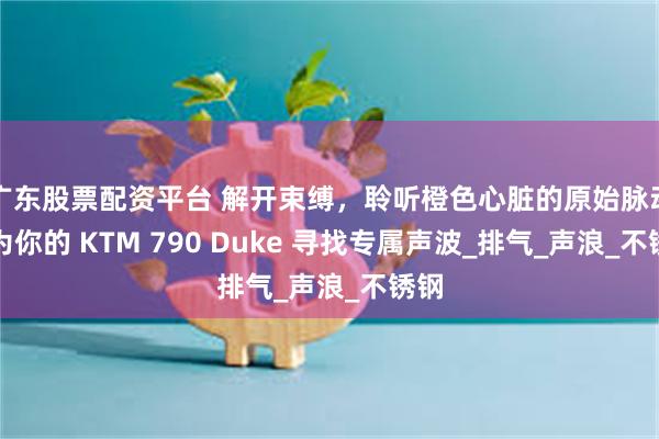 广东股票配资平台 解开束缚，聆听橙色心脏的原始脉动：为你的 KTM 790 Duke 寻找专属声波_排气_声浪_不锈钢