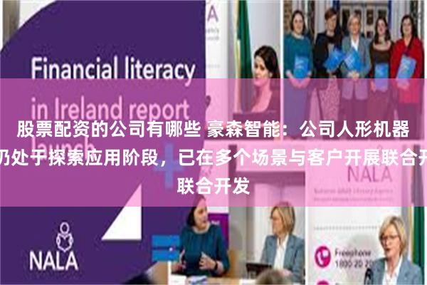 股票配资的公司有哪些 豪森智能：公司人形机器人仍处于探索应用阶段，已在多个场景与客户开展联合开发