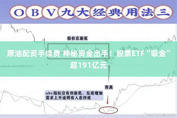 原油配资手续费 神秘资金出手！股票ETF“吸金”超191亿元